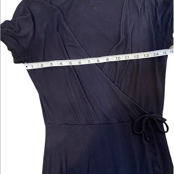 Dolla Coster Navy Blue Wrap Dress With Accentuated Waist Line and Tie. Women’s M - Picture 7 of 8